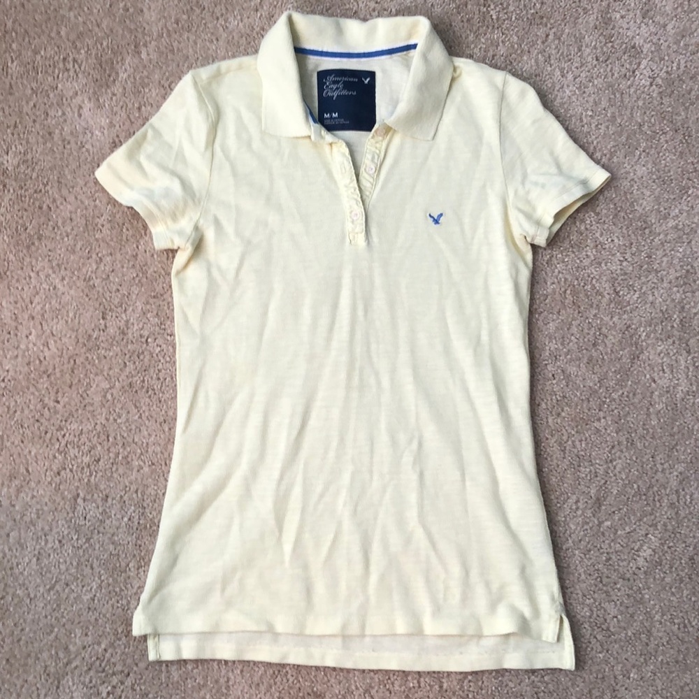 American Eagle Outfitters Yellow women’s polo